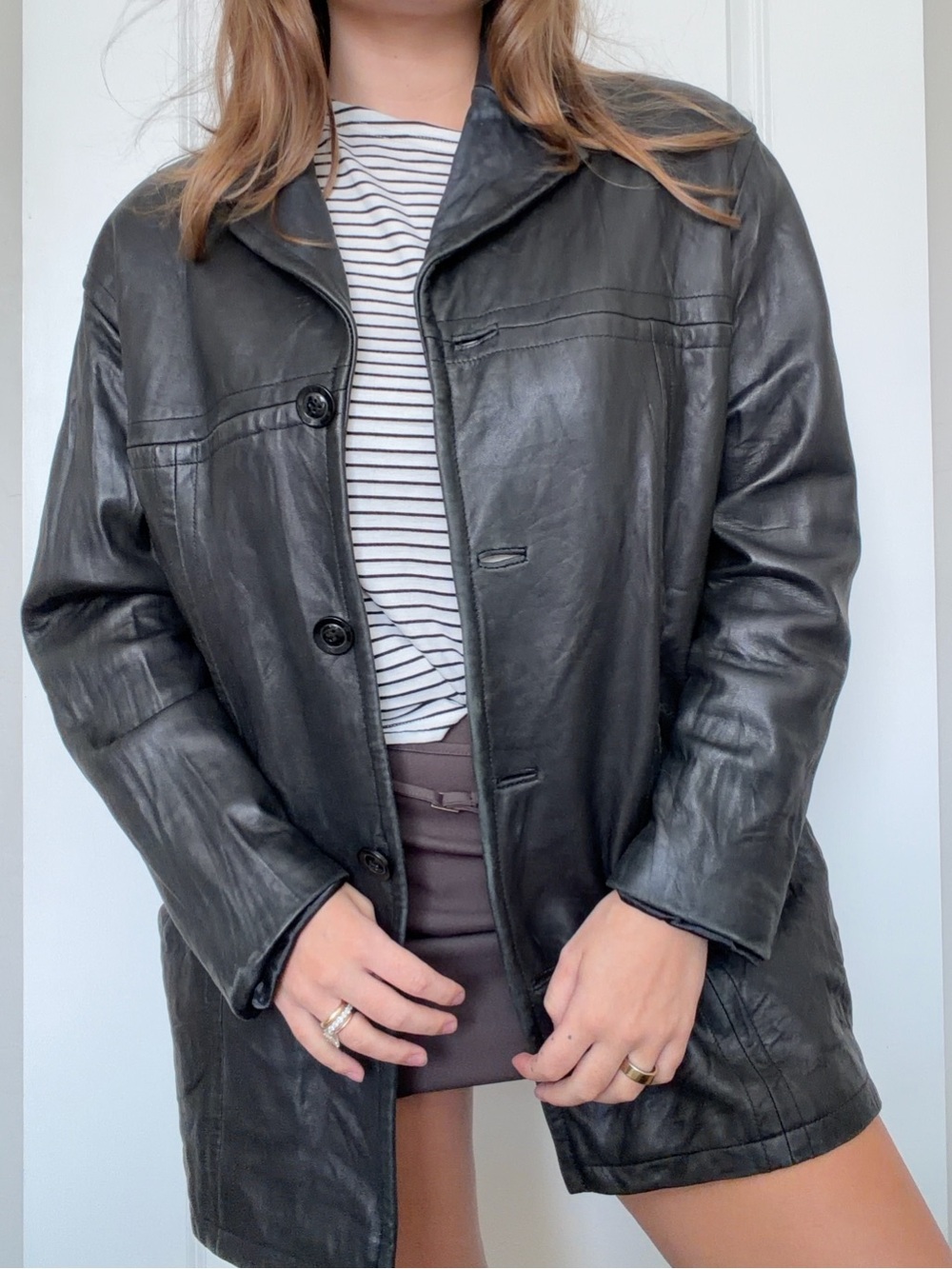 Women's Black Genuine Leather Jacket